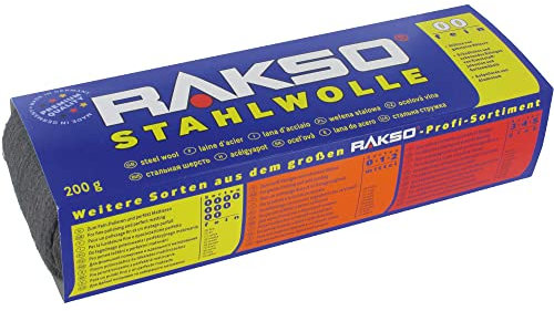 Triuso Stahlwolle Nr. 3- 200 g Füllgewicht Wolle Auspuffwolle Schleifwolle