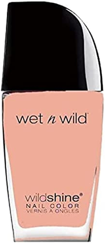 Wet n Wild, Wild Shine Nail Color, Nagellack ohne Formaldehyd, Toluol und Phthalate, langanhaltende Formel die schnell trocknet, Tickled Pink