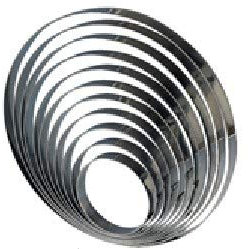 Piazza 701222 Bague à tarte en acier inoxydable Diamètre 22 cm Hauteur 2 cm