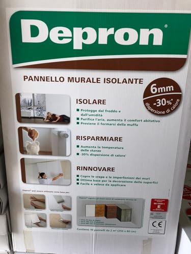 Depron, Isolierpaneel, 80 x 125 cm, Stärke: 6 mm, Packung mit 20 Platten