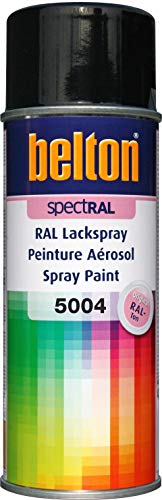 belton spectRAL Lackspray RAL 5004 schwarzblau, glänzend, 400 ml - Profi-Qualität