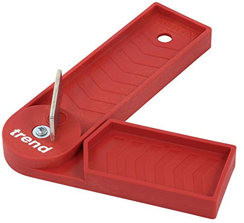 Trend Anglefix Mitre Guide for Quick & Accurate Mitre Saw Angle Setup, Red, ANGLEFIX