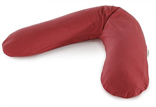 Theraline 51012402 Das Original Kissen inklusive Bezug, 190 cm, jersey rot