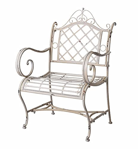 PALAZZO INT stol shabby chic trädgårdsstol vit trädgårdsstol konst Nouveau