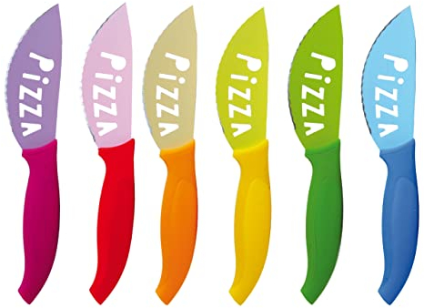 Excelsa Brunch Time Pizzamesser 6er Set mehrfarbig