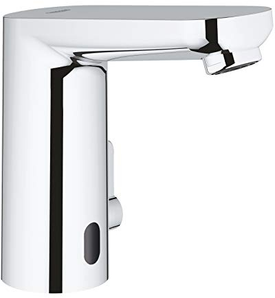 GROHE Eurosmart CE - Infrarot- Elektronik Waschtischarmatur (wassersparend, Reinigungsmodus, thermische Desinfektion, schnelle Montage), chrom, 36325001