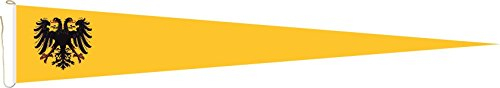 U24 Langwimpel Heiliges Römisches Reich Deutscher Nation ab 1401 Fahne Flagge Wimpel 200 x 40 cm Premiumqualität