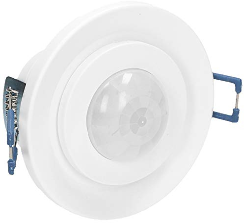 Detector de Movimiento Empotrado en el Techo 360° Blanco Apto para LED