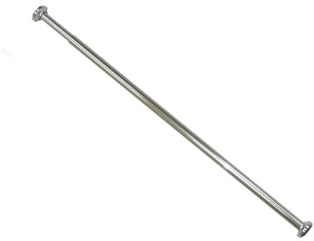 Alu Duschvorhangstange Chrom 125-220 cm Silber Badewannen Teleskopstange Klemmstange für Badewannen und Dusche