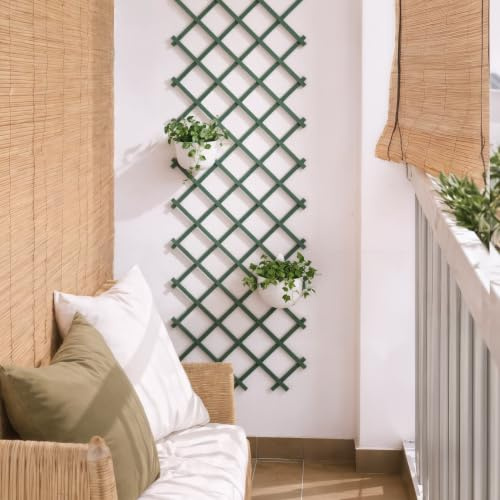 Treillis extensible en plastique Trelliflex 1 x 3 m - Vert