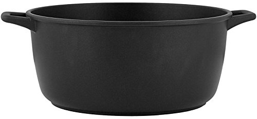 Home Grand Chef Cacerola Antiadherente con 2 Asas, Aluminio Fundido, Negro, 32 cm