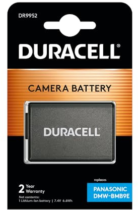 Duracell DR9952 Batteria per Panasonic DMW-BMB9E, 7.4 V, 850 mAh, Nero