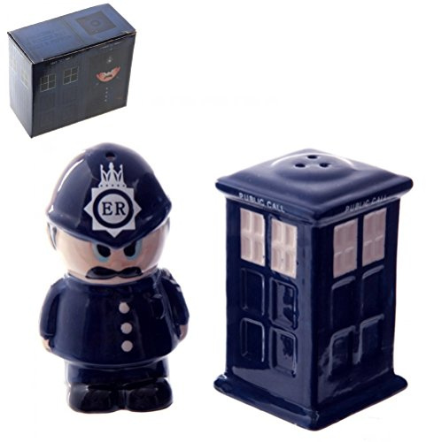 Puckator Blue Ceramic Salt and Pepper Shaker