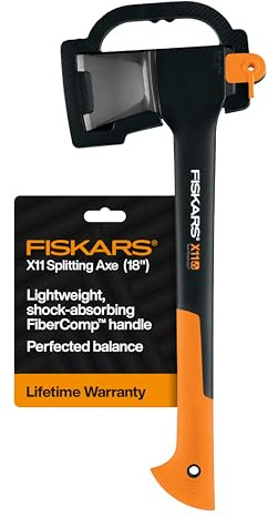 Fiskars X11 Splitting Axe 17, for Small Logs, Kindling & One-Handed Use