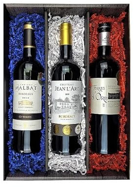 Bull & Bear Vive la France! Probierpaket 3 preisgekrönte Rotweine | 3 x 0.75 l, Weingeschenk, prämierte französische Weine