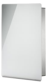 blomus Nyckelbox/Glasmagnetplatta, Metall, Vit, H 30 cm, B 20 cm, L 5 cm