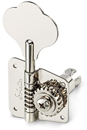 SCHALLER ORIGINAL F-SERIES BMF MACHINE HEADS - NICKEL - 4L - BMF - SOLID HEADSTOCK POST 20.3mm Mechaniken für E-Bass - Set mit 4 Stück