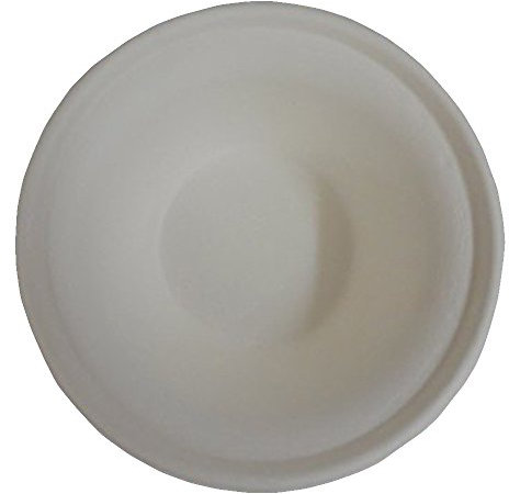 LE DELIZIE 100 platos hondos pequeños, ecológicos, diámetro 15 cm, 3,5 cm, pulpa de celuosa biodegradable CC 340, eco para abridor y hora feliz 100% caña de azúcar