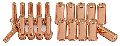 RIVERWELD Cebora Plasma Electrode C1403 PR0064 Plasma Long Tips C1395 70Amp for CP70 CB70 Plasma Cutter Torch 20pcs