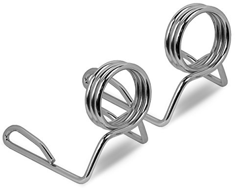 JLL Olympic Barbell Clips for Secure Lifting at Home & Gym | Fits 2” Olympic Bars, Easy to Use, High-Grade Steel, Quick Release, Anti-Slip