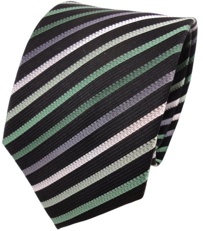 TigerTie Designer Seidenkrawatte in gestreift, Krawattenbreite 8 cm
