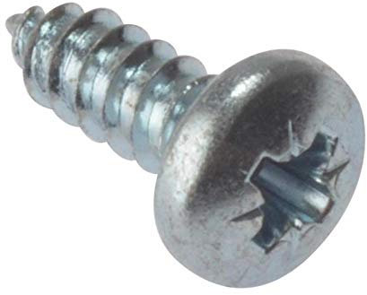 ForgeFix Self Tapping Screws Pan Head| 3/4 x 10 | Zinc Plated | Box 200