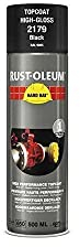 RUST-OLEUM 2179 Hard Hat Topcoat Ral-Colours, The Nr. 1 Industrial Paint Aerosol. Go Further, Work Faster, Last Longer!, Gloss Black-RAL 9005