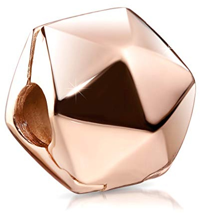 MATERIA Schmuck Rosegold Beads Clip Stopper 925 silber - Damen Anhänger geometrisch 1676