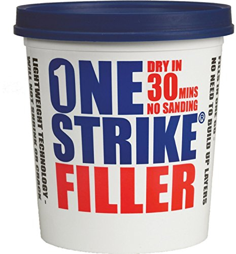 Everbuild – One Strike – Multi-Purpose Quick-Drying Filler – One-Time Application – White – 5 Litre Tub