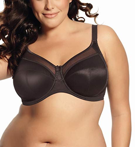 Goddess Women's 6090 Keira Underwired Banded Supportive Full Cup Bra, Brown (Chocolate), 46GG (Manufacturer Size: 105J)