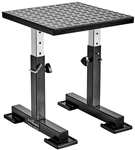 Bad Company höhenverstellbare Plyo-Box I Rutschfester Sprungkasten aus Stahl in Schwarz I Max. Gewichtsbelastung bis zu 300 kg I BCA-133