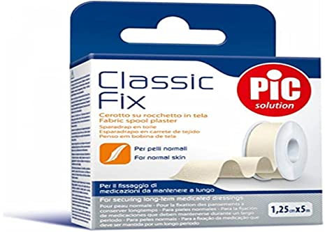 Pic Classic Fix Cerotto In Tela Bianco 2,5x500cm, 1 unità, 1