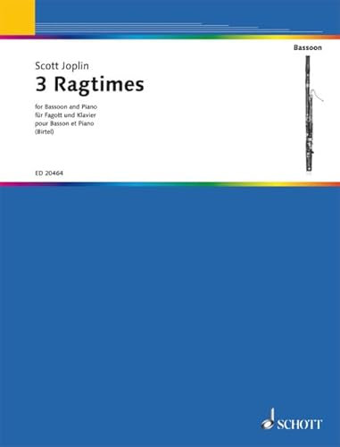 3 Ragtimes: Fagott und Klavier.