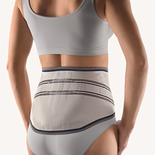 Bort StabiloBasic Lady Rückenbandage mit Pelotte 4 silber