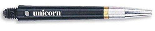 Unicorn Drehbare Dartschäfte | Gripper 360 | strapazierfähiges Polycarbonat mit Flight-Halter aus Legierung | Schwarz | Medium 44,9 mm | 3 Schäfte