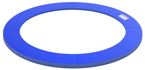 HOMCOM Cubierta de Protección Acolchada Borde de Seguridad para Trampolines Cama Elástica con Diámetro Ø244 cm Azul