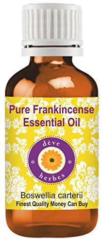Deve Herbess Pure Frankincense Oil Essential (Boswellia carterii) Grado terapeutico naturale al 100% distillato a vapore 50ml (1.69 oz)