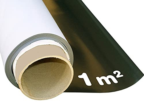Magnetfolie weiß matt beschichtet 0,8mm x 1m x 1m - Meterware - flexible magnetische Folie, in Digitaldruck bedruckbar, haftet auf allen metallischen Oberflächen