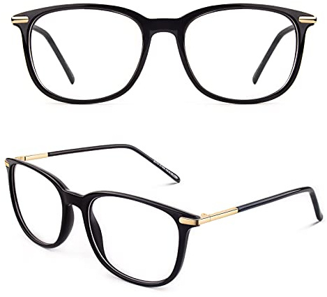 CGID Fake Glasses Clear Lens Non-Prescription Retro Fashion Frame UV400 Protection Men Women CN79
