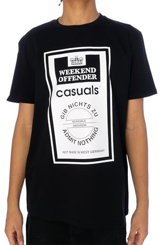 Weekend Offender Herren T-Shirt Gib Nichts Zu, schwarz, XL