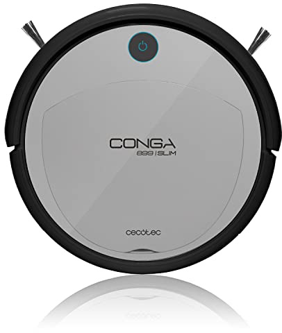 Cecotec Robot Aspirador Conga Serie 899. 800 Pa, Navegación Inteligente iTech Easy, Aspira, Barre, Friega y Pasa la Mopa, 5 Modos, 120min Autonomía, Programable