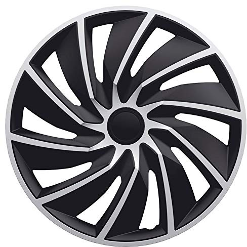 AutoStyle 4er Set Radzierblenden Turbo 13-Zoll Silber/Schwarz