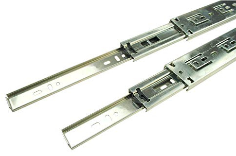2 x SOFT-CLOSE Schubladenschienen Vollauszug Schubladenauszug Stahl Verzinkt 35 x 500 mm Teleskopschienen