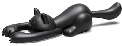 balvi Flaschenöffner Curious Cat Farbe Schwarz Origineller und formschöner Flaschenöffner in Katzenfo