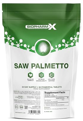 Maximum Strength Saw Palmetto Tablets 150mg 20:1 Extract (30 Tablets)
