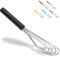 Jell-Cell - Frusta piatta in silicone, antiscivolo, 25,4 cm, 5 fili, con 10 teste per cucina, colore nero
