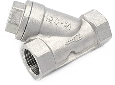 DOLUNTO Valvole di ritegno BSP valvola di ritegno 1/2 3/4 1 1-1/4 1-1/2 Pollici Femminili in Linea Y setaccio della Maglia discussioni Filtro Acciaio Inox 304 Filter Valve (Specification : DN20)