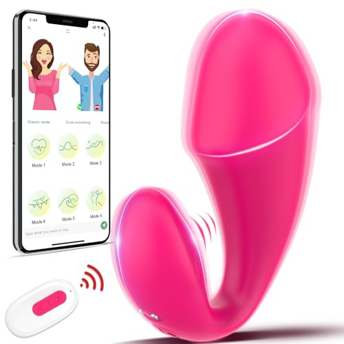 Vibromasseur Sexuel pour les Femmes et les Couples avec 10 Modes de Vibration, Jouet érotique Vibrant pour Femmes avec APP, Sextoys morts Stimulateurs Clitoridiens Godemichet Vibromasseurs Silencieux