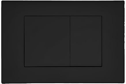 Wunderbad Drückerplatte Kompatibel mit Geberit Duofix Sigma/Delta/BASIC Betätigungsplatte für 2 Mengenspülung (Schwarz Matt)
