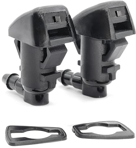 2 PCS Front Windshield Washer Nozzles, Washer Spray Jet Kit Fit for Chrysler, Dodge, Replaces OEM #: 4805742AB / 5113049AA / 55077460AA / 5303833AA / 5116079AA